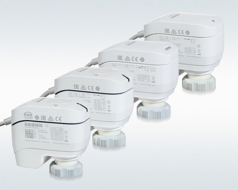 SIEMENS LANZA ACTUADORES PARA VÁLVULAS DE PEQUEÑO TAMAÑO MÁS CONECTADOS Y SILENCIOSOS
